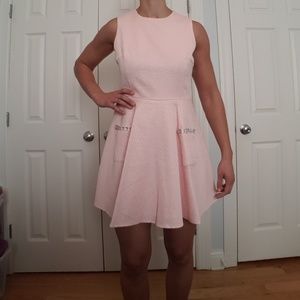 French Connection Pink Flare Dress